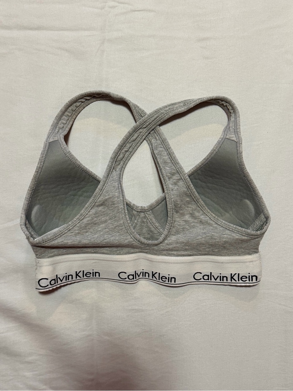 Calvin Klein Modern Cotton Padded Bralette Grey Cotton Modal Extra Small XS - Picture 4 of 8